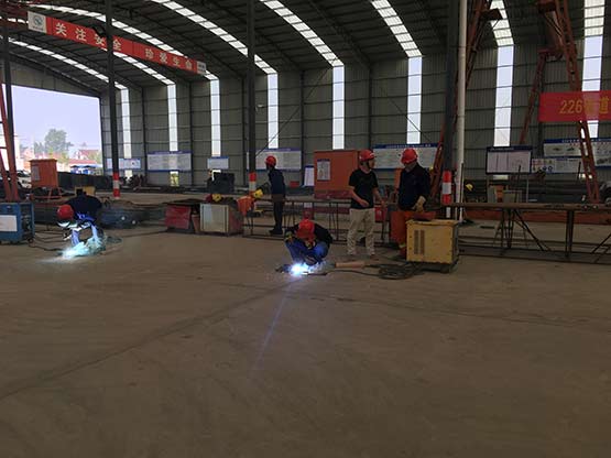 226省道海安段舉辦電焊工技能競賽大比武活動